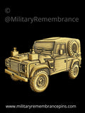 Land Rover SWB Fitted For Radio FFR Vehicle Lapel Pin