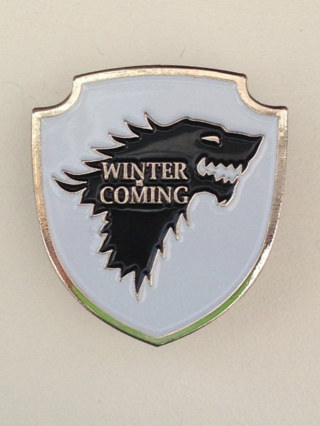 Game Of Thrones Damen Pin – Stark Sigil Abzeichen, Offiziell Lizenziert, Winter Design