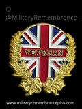 Proud To Be  A British Veteran Lapel Pin