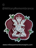 Fife & Forfar Yeomanry Scottish Horse FFY/SH Remembrance Flower Lapel Pin