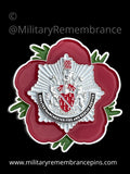 Greater Manchester Fire & Rescue Service Remembrance Flower Lapel Pin
