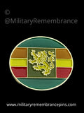 Home Defence Force HDF (V) Colours Lapel Pin