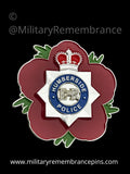 Humberside Police Remembrance Flower Lapel Pin