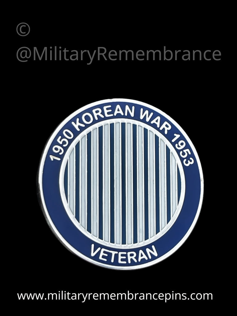 Korean Veteran Medal Ribbon Lapel Pin Military Remembrance Pins