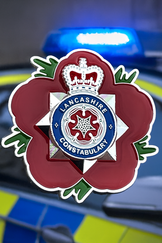 Lancashire Constabulary Police Remembrance Lapel Pin