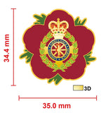 London Ambulance Service LAS Remembrance Flower Lapel Pin
