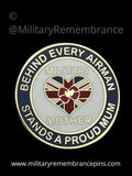 Military Mother Royal Air Force Airman Support Lapel Pin
