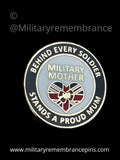 Military Mother Soldier Army Support Lapel Pin