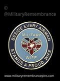 Military Wife Airman Royal Air Force Support Lapel Pin