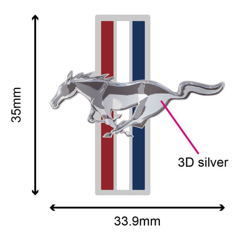 Mustang Tri Bar Lapel Pin