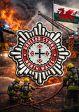 North Wales Fire and Rescue Service Crest Lapel Pin