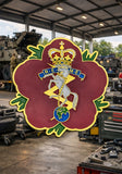 Royal Electrical Mechanical Engineers Remembrance Flower Lapel Pin