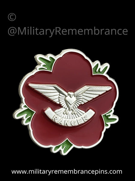 Ranger Regiment Remembrance Flower Lapel Pin – Military Remembrance Pins