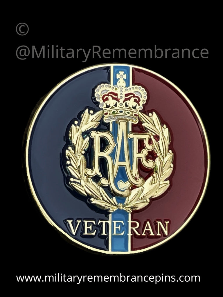 Royal Air Force RAF Veteran Colours Lapel Pin – Military Remembrance Pins