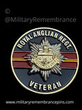 Royal Anglian Regiments Veteran Colours Lapel Pin
