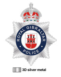 Royal Gibraltar Police Service KC Force Crest Lapel Pin