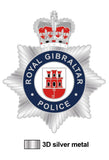 Royal Gibraltar Police Service QC Force Crest Lapel Pin