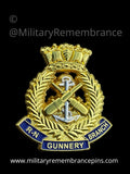 Royal Navy Gunnery Branch Crest Lapel Pin