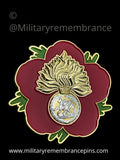 Royal Regiment Fusiliers Remembrance Flower Lapel Pin