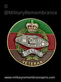 Royal Tank Regiment RTR Veteran Lapel Pin