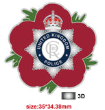 United Kingdom Police Service KC Remembrance Flower Lapel Pin
