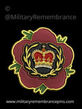 Army Warrant Officer Class 2 Remembrance Flower Lapel Pin