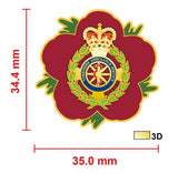 Yorkshire Ambulance Service YAS Remembrance Flower Lapel Pin