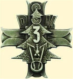 3rd Carpathian Rifle Division (Poland) Remembrance Flower Lapel Pin