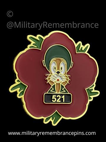 521 EOD Squadron RLC Remembrance Flower Lapel Pin
