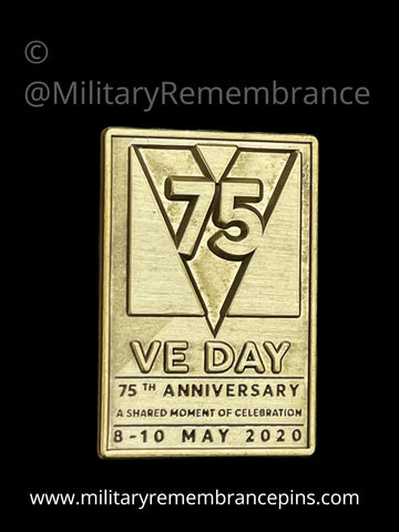 75th Anniversary Victory In Europe VE Day Lapel Pin