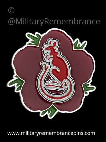 7th Armoured Brigade United Kingdom Remembrance Flower Lapel Pin