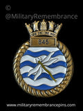 845 Naval Air Sqn Royal Navy Unit Crest Lapel Pin