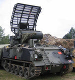 AFV 436 Cymbeline Mortar Locating Radar Vehicle Lapel Pin