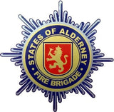 States Of Alderney Fire Brigade Remembrance Flower Lapel Pin