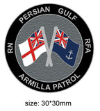 Armilla Patrol Royal Navy Royal Fleet Auxiliary Colours Lapel Pin