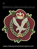 Army Air Corps AAC Remembrance Flower Lapel Pin