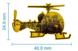Bell 47 Sioux Helicopter Lapel Pin