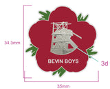 Bevin Boys Miners Remembrance Flower Lapel Pin
