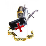 Knights Templar Order Knight & Shield Lapel Pin