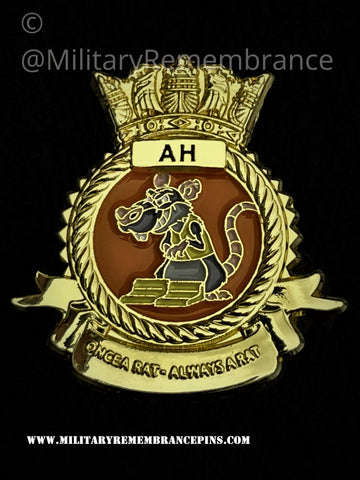 Chockheads Aircraft Handlers Once A Rat Always A Rat Crest Lapel Pin