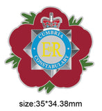 Cumbria Constabulary Remembrance Flower Lapel Pin