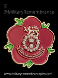 Duke of York Royal Military School Remembrance Flower Lapel Pin