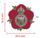 East Riding of Yorkshire Constabulary Remembrance Flower Lapel Pin