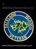 Falkland Islands Veteran Lapel Pin