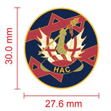 Honourable Artillery Company HAC Colours Lapel Pin