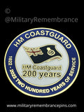 HM Coastguard HMCG 200 Years Lapel Pin