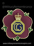HM Coastguard HMCG Remembrance Flower Lapel Pin