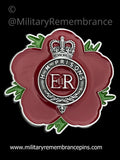 Her Majesty's Prison Service HMP Remembrance Flower Lapel Pin