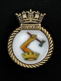 HMS Birmingham Royal Navy Ship Crest Lapel Pin