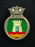 HMS Cardiff Royal Navy Ships Crest Lapel Pin